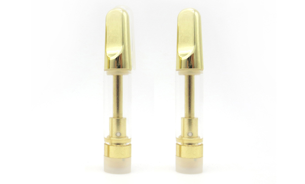 Gold tip ceramic coil CBD cartridge