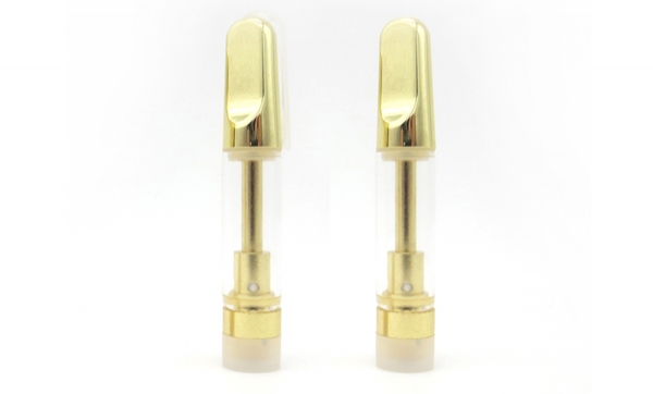 Gold tip ceramic coil CBD cartridge